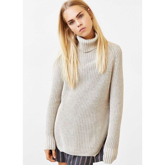 Silence + Noise (Urban Outfitters) Cream Knit Turtleneck - Picture 3 of 7